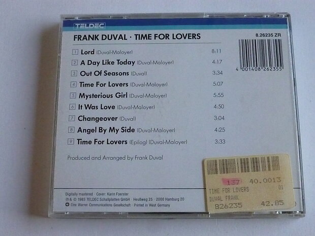 Frank Duval Time For Lovers Tweedehands Cd