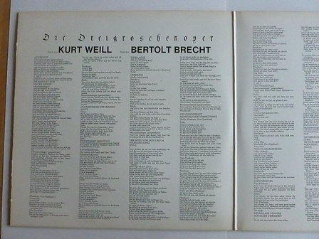 Kurt Weil - Die Dreigroschenoper / Lotte Lenya (2 LP)Holland