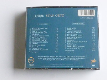 Stan Getz - Highlights (2 CD)