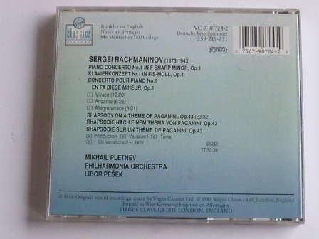 Rachmaninov - Piano Concerto no. 1 / Mikhail Pletnev