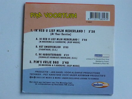 Pim Voortuin - Ik heb u lief mijn Nederland! (CD Single)