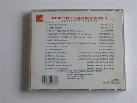 The best of the Jazz Singers vol. II