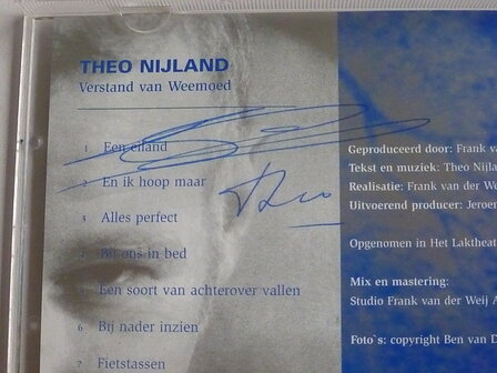 Theo Nijland - Verstand van Weemoed (gesigneerd)