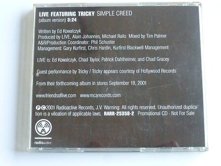 Live  feat. Tricky - Simple Creed (CD Single)