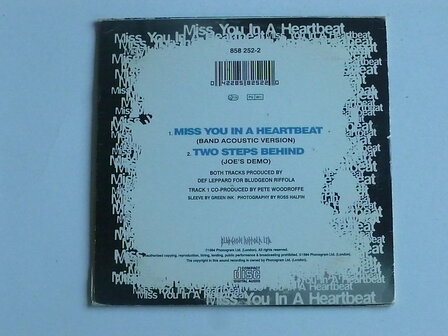 Def Leppard - Miss you in a heartbeat (CD Single)