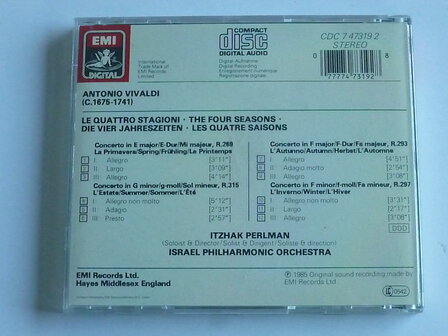 Vivaldi - The Four Seasons / Itzhak Perlman