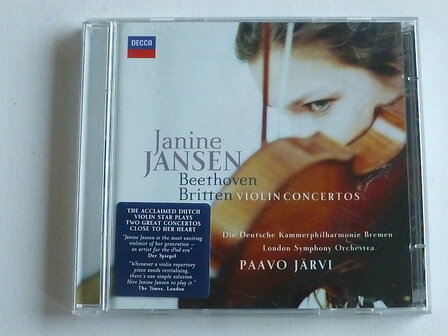 Janine Jansen - Beethoven, Britten - violin concertos (CD + DVD)