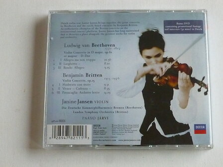 Janine Jansen - Beethoven, Britten - violin concertos (CD + DVD)