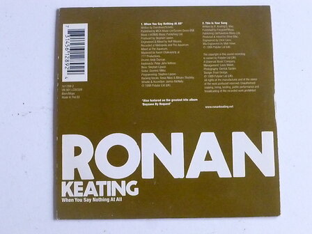 Ronan Keating - When you say nothing at all (CD Single)