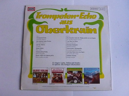 Die Lustigen Oberkrainer - Trompeten-Echo aus Oberkrain (LP)