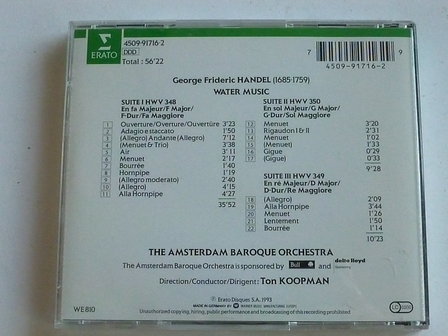 Handel - Water Music / Ton Koopman