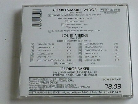 Widor, Vierne - George Baker