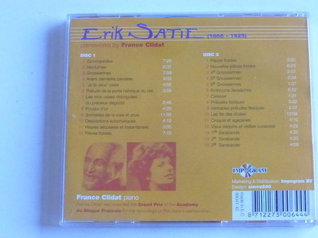 Erik Satie - Pianoworks by France Clidat (2 CD)