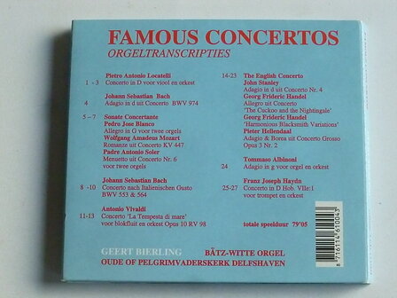 Geert Bierling - B&auml;tz Witte Orgel / Famous Concertos vol.4