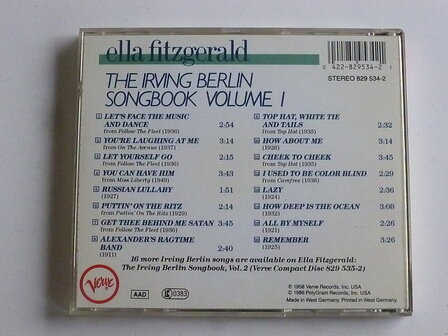 Ella Fitzgerald - The Irving Berlin Songbook volume 1