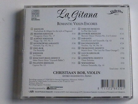 La Gitana - Romantic violin encores / Christiaan Bor