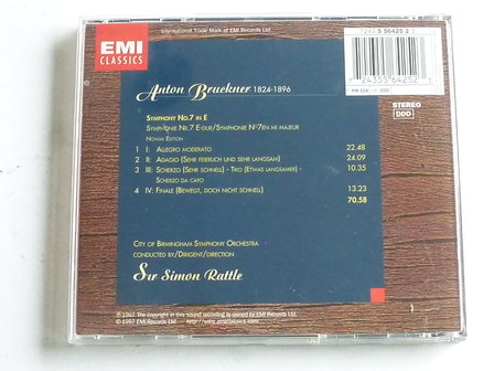 Bruckner - Symphonie no.7 / Simon Rattle