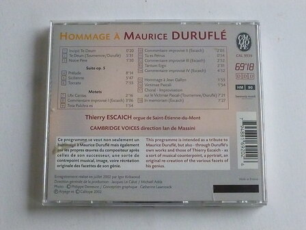 Thierry Escaich - Hommage a Maurice Durufle