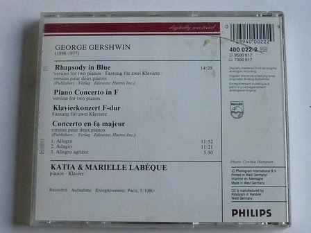 Gershwin - Rhapsody in blue / Katie &amp; Marielle Labeque