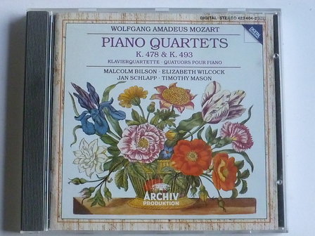 Mozart - Piano Quartets 478,493/ Malcolm Bilson, Elizabeth Wilcock, Jan Schlapp