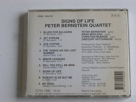 Peter Bernstein Quartet - Signs of Life