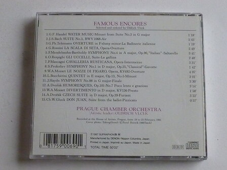 Famous Encores - Prague Chamber Orchestra (Japan)