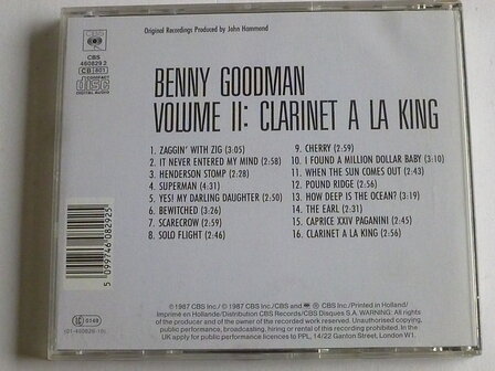 Benny Goodman - Volume II / Clarinet a la king