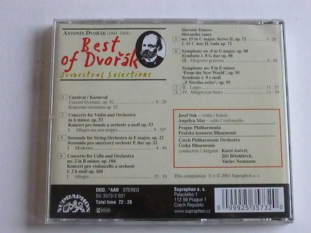 Best of Dvorak - Orchestral Selections / Josef Suk, Vaclav Neumann