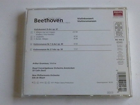 Beethoven - Violinkonzert / Arthur Grumiaux, Edo de Waart