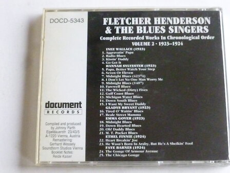 Fletcher Henderson &amp; The Blues Singers vol.2