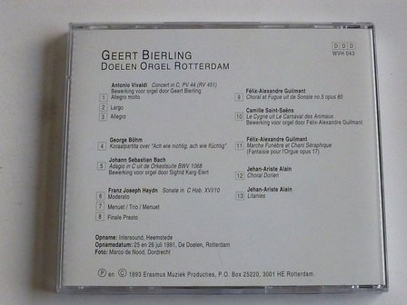 Geert Bierling  - Doelen Orgel Rotterdam