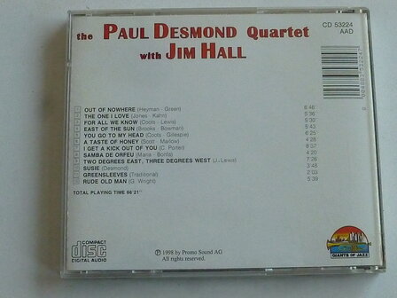 Paul Desmond Quartet with Jim Hall - Giants of Jazz