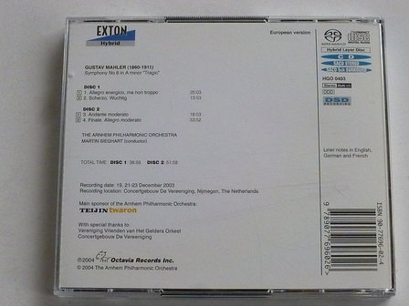 Mahler - Symphony no.6  / Martin Sieghart (2 CD) SACD