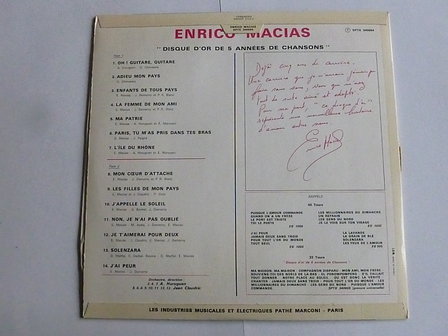 Enrico Macias - Disque D&#039; Or (LP) Pathe