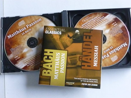 Messiah H&auml;ndel &amp; Matth&auml;us Passion - Bach / Pieter Jan Leusink (4 CD)