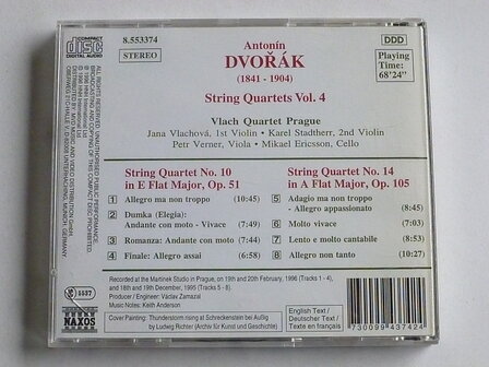 Dvorak - String Quartets vol.4 /  Vlach Quartet Praque