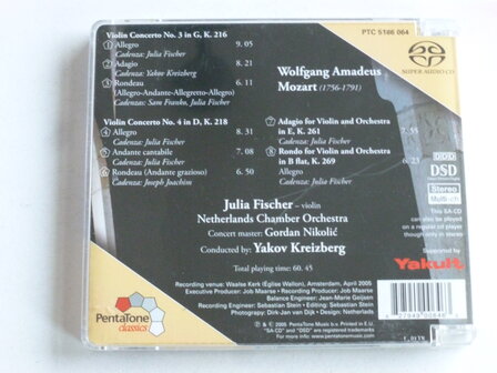 Mozart - Violin Concertos 3&amp;4 / Julia Fischer, Yakov Kreizberg (SACD)