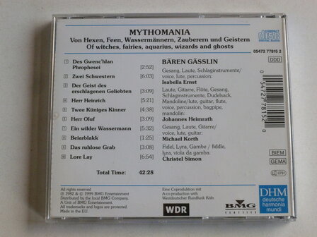 Mythomania - Songs of witches, fairies, wizards and ghosts / B&auml;ren G&auml;sslin