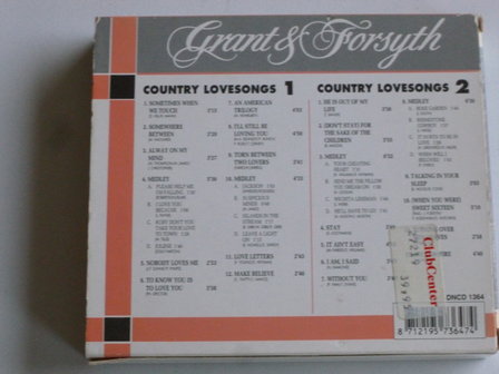 Grant &amp; Forsyth - Country Love Songs 1 &amp; 2 Dubbel CD