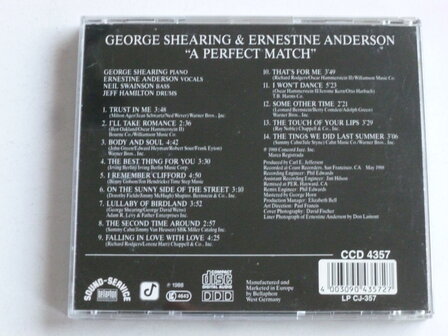 George Shearing &amp; Ernestine Anderson - A Perfect Match