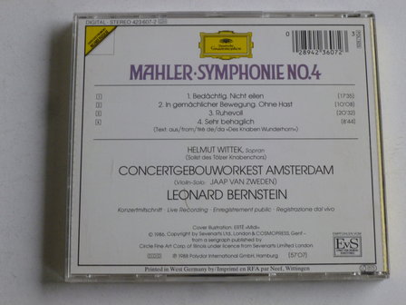 Mahler - Symphonie no 4 / Leonard Bernstein (DG)