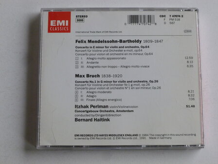 Mendelssohn, Bruch - Itzhak Perlman, Bernard Haitink