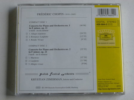 Chopin - Piano Concertos nos. 1 &amp; 2 / Krystian Zimerman (2 CD)