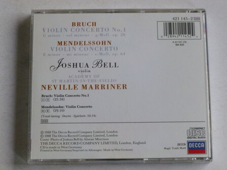 Bruch, Mendelssohn - Violin Concerto / Joshua Bell