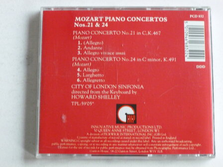 Mozart - Piano Concertos 21&amp;24 / Howard Shelley