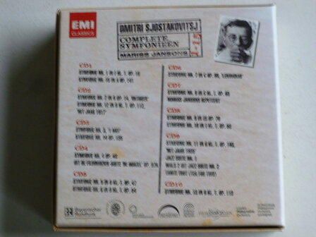 Sjostakovitsj - Complete Symfonie&euml;n / Mariss Jansons (10 CD)