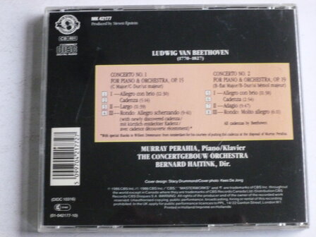 Beethoven - Piano Concertos 1 &amp; 2 / Murray Perahia, Haitink CBS