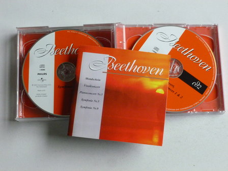 Beethoven - mondschein, vioolconcert,pianoc.  symf. 5 &amp; 9 (5 CD)