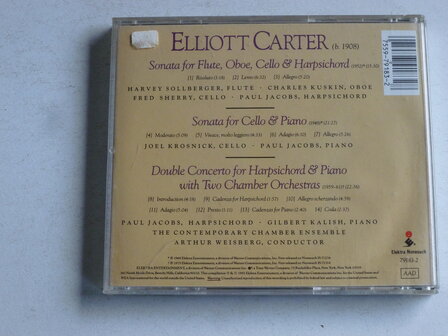 Elliott Carter - Sonata for Flute, Oboe, Cello &amp; Harpsichord / Paul Jacobs