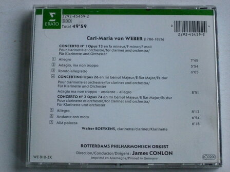 Carl Maria von Weber - Concertos / Walter Boeykens, James Conlon